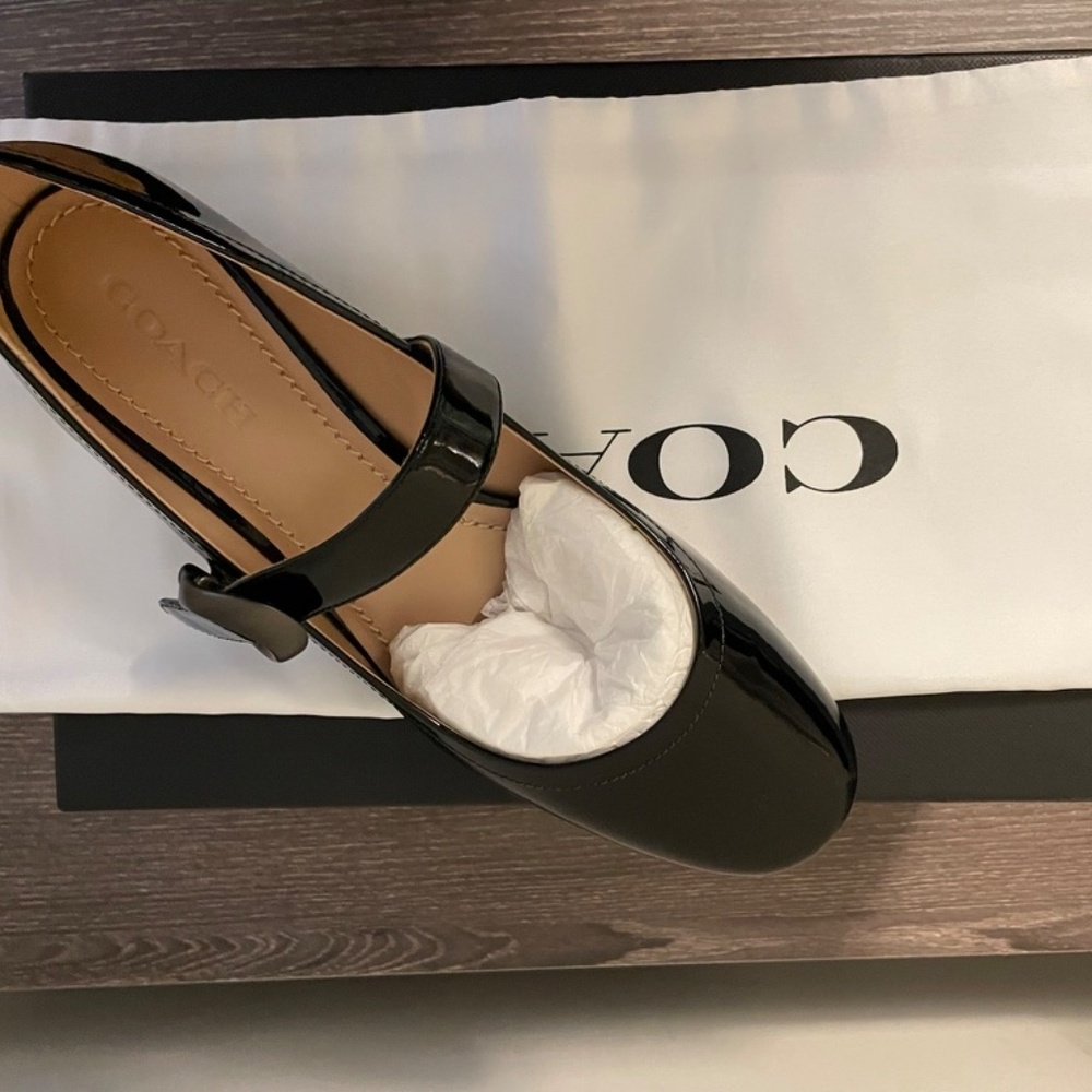 Coach Black Patent Leather MaryJane